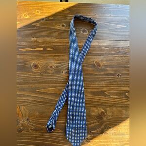 Classic Navy Patterned Men's Tie